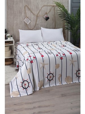 Die Grup Mulberry Marine Tek Kişilik Pike Yatak Örtüsü 170 x 230