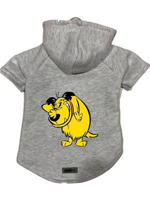 Die Grup Monopetz Kapişonlu Polar Sweatshirt Köpek ve Kedi Kıyafeti & Elbisesi Gri Rabugento M
