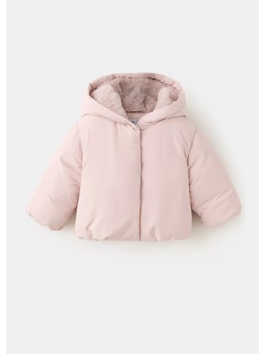Mango Suni Kürklü Kapitone Anorak