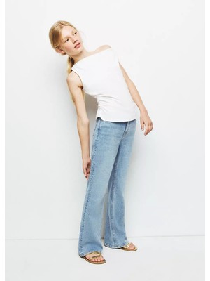 Mango Bel Bandı Olmayan Flare Jean