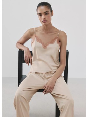 Mango Askılı Pijama Bluz