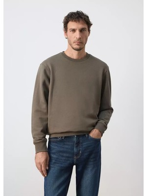 Mango Relaxed Fit Pamuklu Sweatshirt