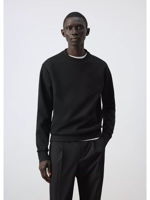 Mango Regular Fit %100 Pamuklu Sweatshirt