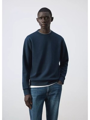 Mango Regular Fit %100 Pamuklu Sweatshirt