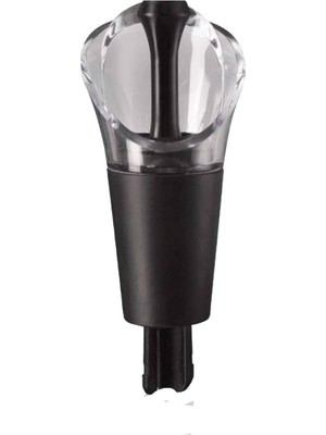 Die Grup Vacu Vin 6504606 Şişe Ağzı Kilitli 2'li Set, Plastik, Siyah, 3 x 3 x 8 cm