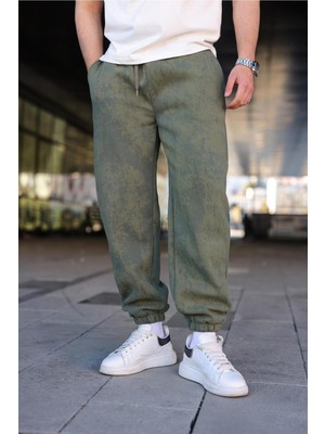 Die Grup Madmext Haki Batik Desenli Jogger Eşofman Altı E6582,HAKI 2xl