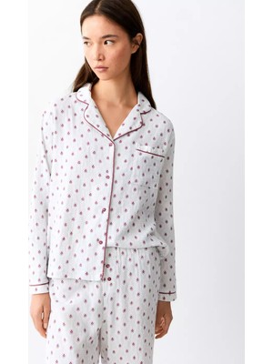 Mango Çiçek Desenli Pijama Seti