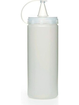 Die Grup 5dm-Şeffaf Kapaklı Sızdırmaz Yağlık Sosluk Şişesi Plastik Yağdanlık 400 Ml. AP-9028