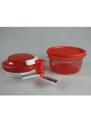 Die Grup Tupperware Şef Turbo-Chef Kırmızı + Kapak Kırmızı Zwiebelschneider D158 Speedy Boy P 23724