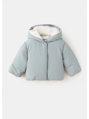 MANGO Baby Suni kürklü kapitone anorak