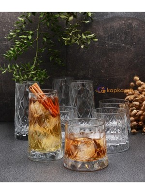 Die Grup Pasabahce Leafy Bardak Seti 12'li FMA03308 FMA05131 470 8692379064216