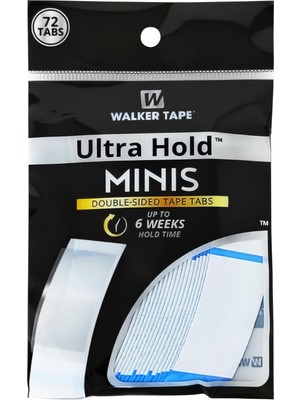 Die Grup Walker Tape Ultra Hold Mini's Protez Saç Bandı 3/4″ x 3″ (1,90 x 7,62 Cm)
