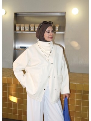 Moda Aksa 7783 Cıtcıtlı Cep Dty Trenç