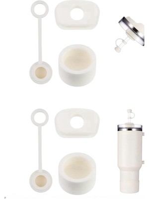 Die Grup Yenigeldi 1 Set (3 Parça) Bej, Pipet Tıpası 40 ve 30 Oz Termos Için Sızdırmaz Seti,bej