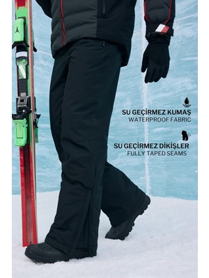 Die Grup Defacto Regular Fit Fermuarlı Su Geçirmez Kayak Pantolonu D0011AX25WN