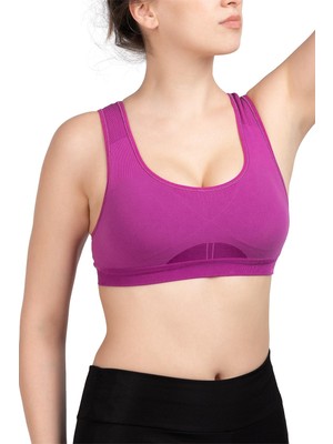 Die Grup Miofit Macrophylla Destekli Seamless Spor Sütyen Deep Magenta L-Xl