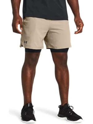 Die Grup Under Armour Ua Vanish Woven 2in1 Sts Erkek Şort Timberwolf Taupe/black/black Sm