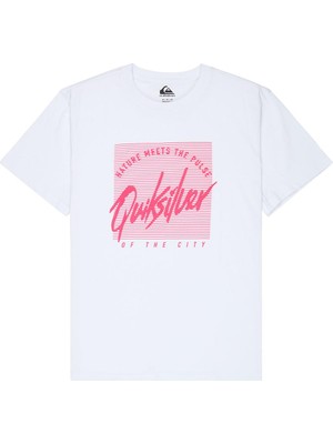 Die Grup Quiksilver Retro Mood Erkek Beyaz Tişört