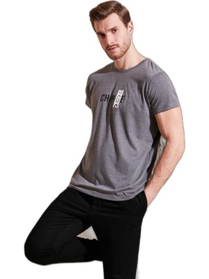 Die Grup Buratti Pamuklu Slim Fit Bisiklet Yaka T Shirt Erkek T Shirt 541CHANGE24