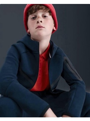 Die Grup Çocuk Tech Fleece Takım (Lacivert, 12)