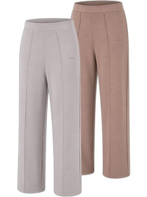 Die Grup Slazenger Valentıno 2 Li Set Kadın Bol Paça Eşofman Altı