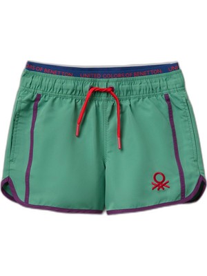 Die Grup United Colors Of Benetton Boxer Meer 5JD00X00W Boxer Şort, Çocuklar ve Erkekler Için, Yeşil., 120