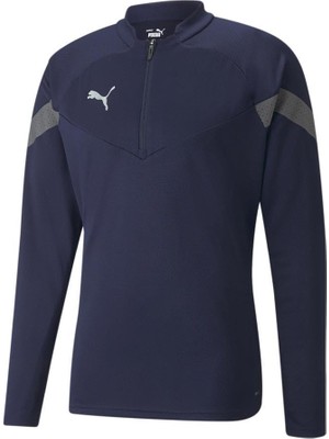 Die Grup Puma Teamfinal Training 1/4 Zip Top Erkek Futbol Antrenman Ceketi 65737506 Lacivert
