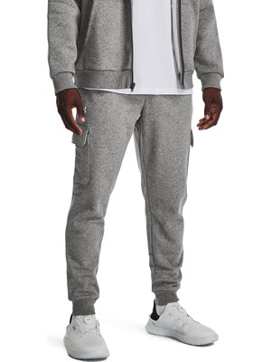 Die Grup Under Armour Ua Rival Fleece Cargo Jogger Erkek Sweatpant Castlerock Light Heather / / White M