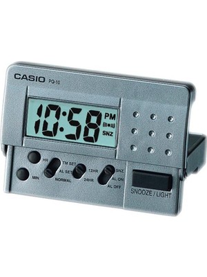 Die Grup Casio PQ-10D-8RDF Masa Saati, Gri, Standart