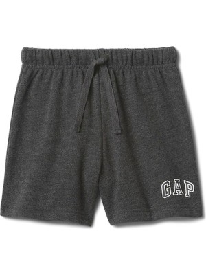 Die Grup Gap V-Frch Ft Logo Short Çocuk Şort, 6-12M, 725201001, Gri, Unisex Çocuk