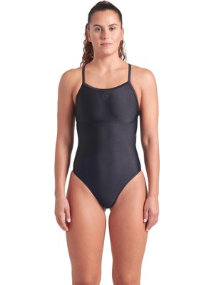Die Grup Arena Solid Swimsuit Lightdrop Back Kadın Siyah Mayo