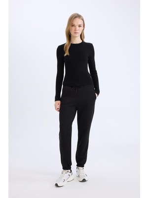Die Grup Defacto Standart Fit Kalın Jogger Eşofman Altı Bel Paça Lastikli Basic Uzun Boy S7370AZ25SP
