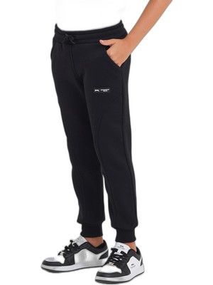 Die Grup Slazenger Lavra Unisex Çocuk Cepli Siyah Eşofman Altı