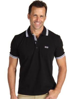 Die Grup Boss Erkek Paddy Polo Tişört, Siyah, 5xl