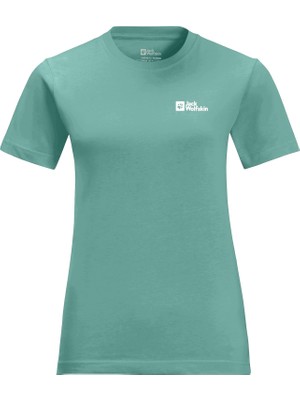 Die Grup Jack Wolfskin 1808352 Essential T W Açık Yeşil Kadın Outdoor, E0180 Soft Jade, M