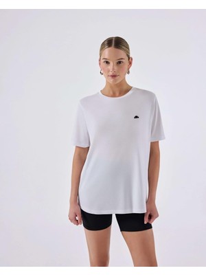 Die Grup Ellesse 6SF5037-OF Kadın Modal Tişört - Kırık Beyaz