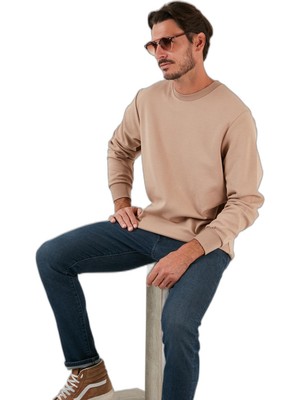 Die Grup Buratti Pamuklu Bisiklet Yaka Regular Fit Basic Sweat Erkek Sweat 5905521