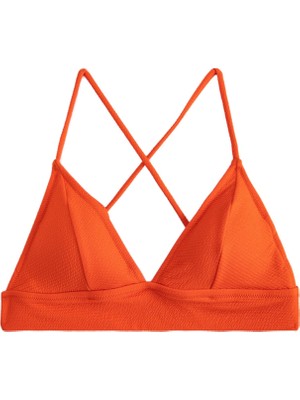 Die Grup Koton Üçgen Bikini Üstü Dokulu Çapraz Askılı Kaplı