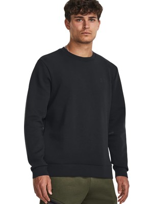 Die Grup Under Armour Ua Unstoppable Flc Crew Erkek Sweatshirt, Black / / Black, Xl