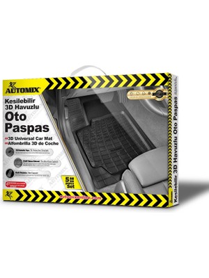 Die Grup Automix Kesilebilir Bej 3D Havuzlu Paspas | Aracınız Için Özel Ölçü ve Su Geçirmez Koruma
