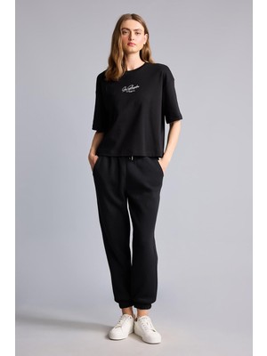 Die Grup Defacto Jogger Fit Basic Düz Kalın Sweatshirt Kumaşı Pantolon W1505AZ26WN