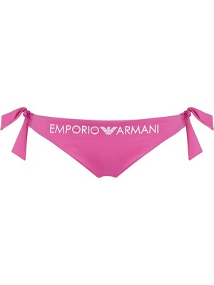 Die Grup Emporio Armani Swimwear Kadın Mayo Brezilya Brief With Bows Mix&match Bikini Alt Parçaları, Açelya, Xs