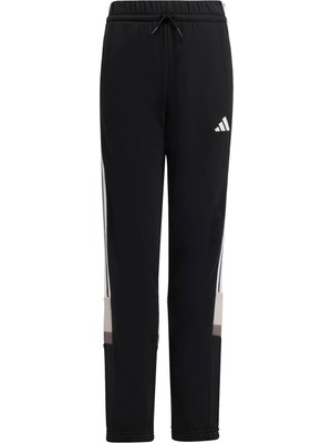 Die Grup Adidas Seasonal Essentials Tiberio 3 Çizgili Çocuk Eşofmanı JC7486, Siyah-Beyaz, 7-8 Yaş