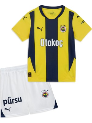 Die Grup Puma Erkek/unisex Fsk Home Minikit W/o Socks-Speed Yellow-Blue Violet Knitted Suits 1-2 Yaş