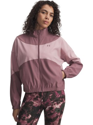 Die Grup Under Armour Ua Rival Woven Jacket Kadın Ceket Maroon Mist/tourmaline Pink/maroon Mist Md