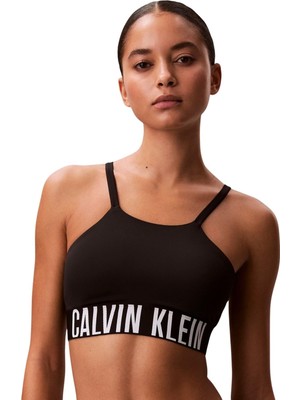 Die Grup Calvin Klein Kadın Yüzme Üst Giysisi, Siyah (Black), S