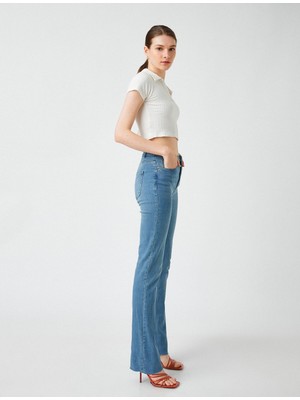 Die Grup Yüksek Bel Pantolon - Slim Flare Pantolon