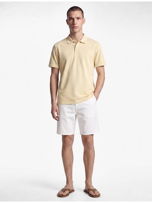 Die Grup Pamuklu Pike Kumaş Kısa Kollu Baskılı Slim Fit Tişört
