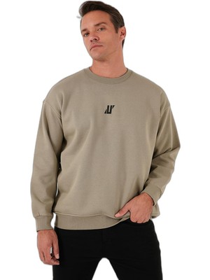 Die Grup Buratti Regular Fit Bisiklet Yaka Pamuklu Içi Tüylü Yumuşak Şardonlu Sweat Erkek Sweat 5905405