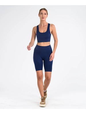 Die Grup Leepsy Vita Şort Seamless Spor Şort – Yüksek Bel Toparlayıcı Lacivert L
